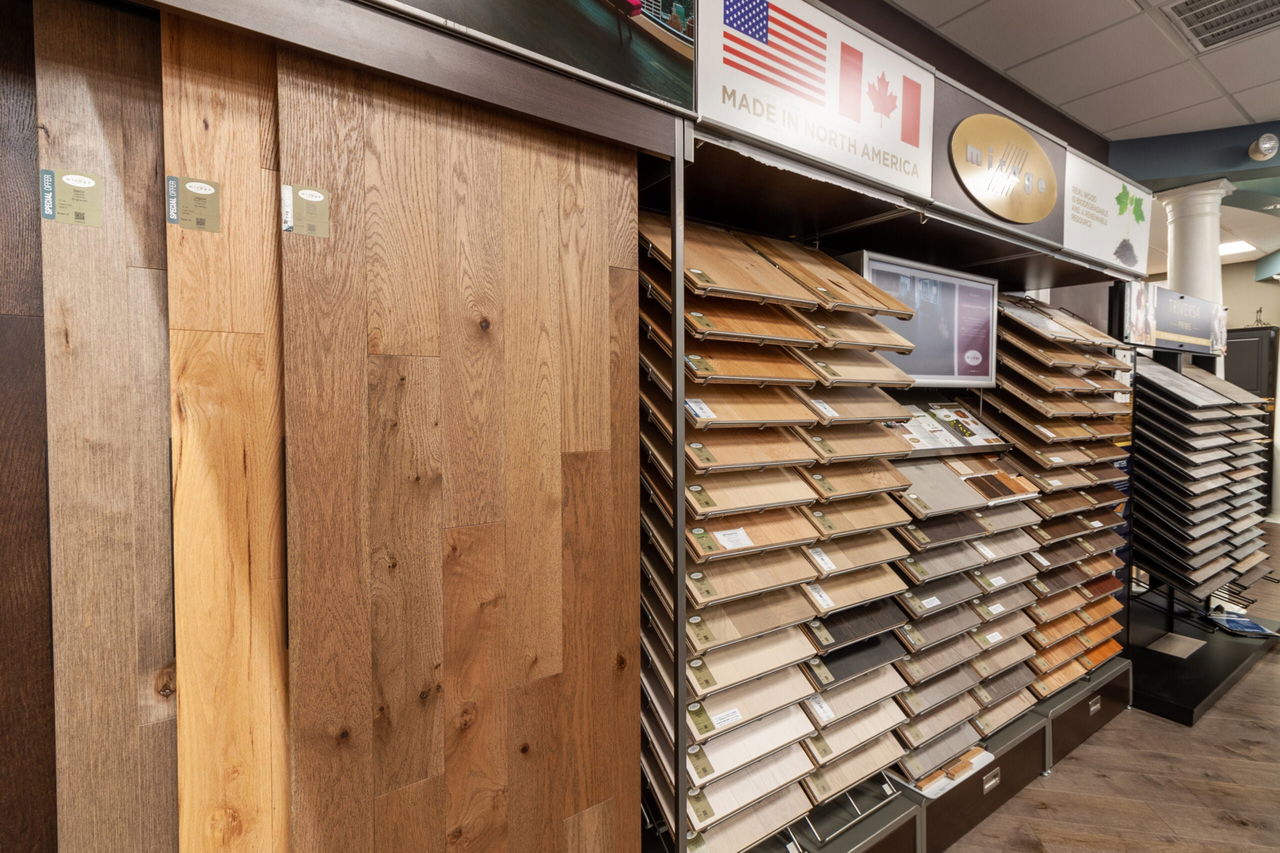 Laminate flooring samples in FloorMe! in Nashua, NH